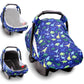 Car Seat Cover For Babies, Summer Cozy Cover, Privacy Carseat Canopy Protect Boys Girls, Breathable Comfortable, Dinosaur