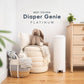 Diaper Genie Platinum Pail (Lilly White) Is Made Of Durable Stainless Steel And Includes 1 Easy Roll Refill With 18 Bags That Ca