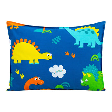 Toddler Pillow With 100% Organic Cotton Pillowcase 14X19, Cottonblue Kids Bedding Pillow For Sleeping, Machine Washable, Boys Pi
