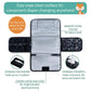 Portable Changing Pad - Waterproof Travel Baby Diaper Changing Pad, Mat Foldable, Wipes Pocket, Gifts