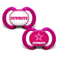 BabyFanatic Girls Pink Pacifier 2-Pack - NFL Dallas Cowboys - Officially Licensed League Gear