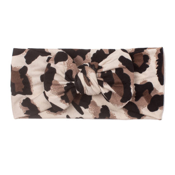 Koolgil Baby Girl'S Cute Toddler Bow Headbands Bowknot Rabbit Hairband Headwear For Daily Life Travel Photography (Leopard D)
