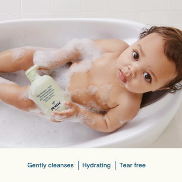 Pipette Baby Shampoo And Body Wash - Vanilla + Ylang Ylang, Tear-Free Bath Time, Hypoallergenic, Moisturizing Plant-Derived Squa