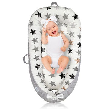 Jocute Baby Lounger - Baby Lounger For Newborn 0-24 Months, Ultra Newborn Babies Essentials Gifts, Baby Snuggle Nest Me Baby Lou
