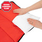 Funhouse Construction Area Trucks Kids Nap Mat Set - Includes Removable Pillow and Fleece Blanket - Great for Boys Napping Durin