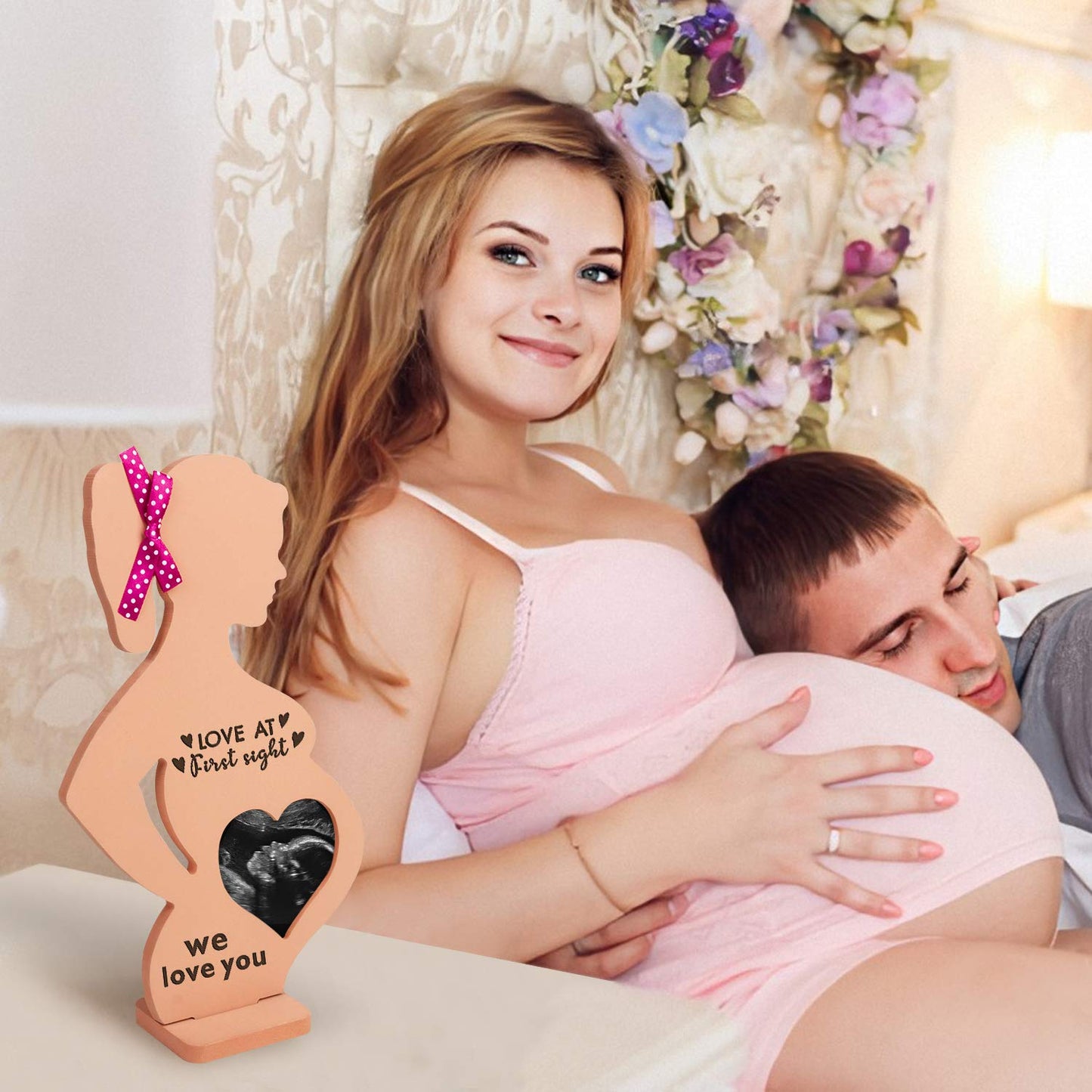 Sonogram Frames Gift For Pregnant Women Ultrasound Picture Frame Personalized Pregnancy Gifts For First Time Mom Expecting Paren