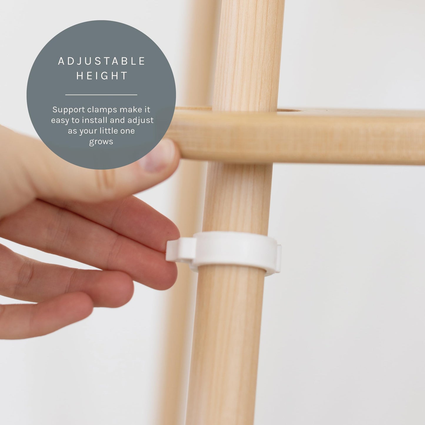 Yeah Baby Goods Adjustable Ikea High Chair Footrest (Brich) - Attachable Ikea Antilop Highchair Footrest For Safer Mealtimes