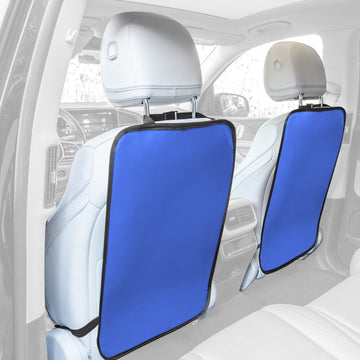 Fh Group Faux Leather Auto Seat Back Kick Protectors, Heavy Duty Car Kick Mats For Kids -2-Pack Back Seat Protector For Driver A