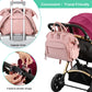 Loradi Convertible Diaper Bag Tote, Water-Resistant 14 Pockets Diaper Backpack With Anti-Theft Pockets And Stroller Clips (Black