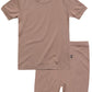 Vaenait Baby Infant Toddler Kids Short Sleepwear Pajamas 2Pcs Set Short Colorful Brown Xxs