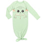 Star Wars The Mandalorian The Child Infant Baby Boys Cosplay Sleeper Gown And Hat 6-12 Months