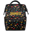 SPYORBKX Personalized Baby Diaper-Backpack Waterproof Nappy-Bag Backpack for Mom Dad Baby-Boys Dinosaur-Diaper-Bag with Baby Nam