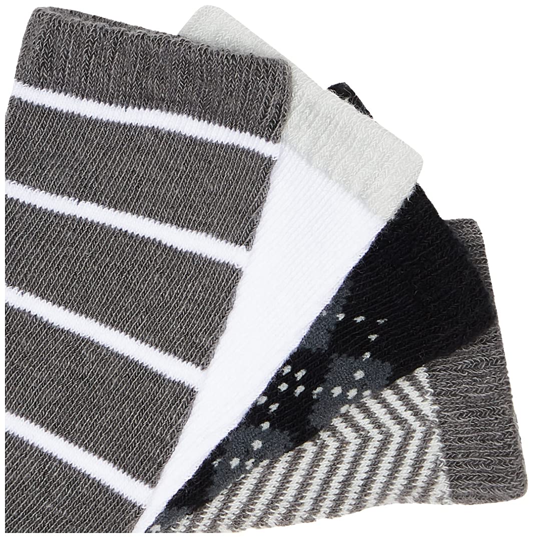 Hudson Baby Unisex Baby Cotton Rich Knee-High Socks, Black Gentleman, 0-6 Months