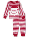 The Children'S Place Baby Girls Family Matching Christmas Holiday Sets, Snug Fit 100% Cotton, Pajama Set, Santa Stripe, 0-3 Mont