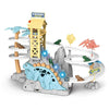 Gemprime Dinosaur Climbing Slide With Race Track, Lights And Music - Adventure Toy For Toddlers & Kids Age 3-8 - Blue