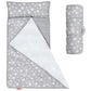 Toddler Nap Mat 2 Pack, Nap Mat For Kids Preschool, Daycare With Pillow And Fleece Minky Blanket, Lightweight, Soft, Gray And Na