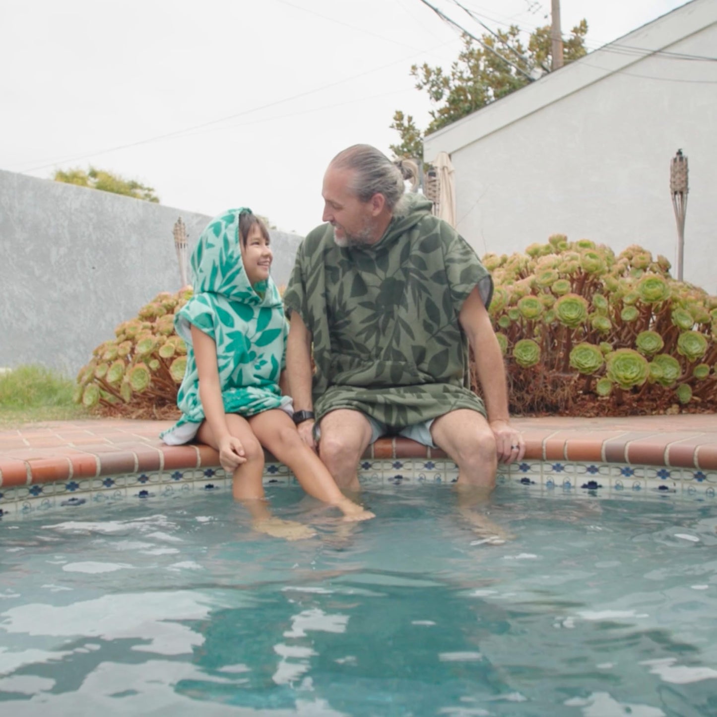 Cor Surf Poncho Changing Towel Robe With Hood And Front Pocket For Kids, Doubles Up As Beach Towel And Blanket - Kailua