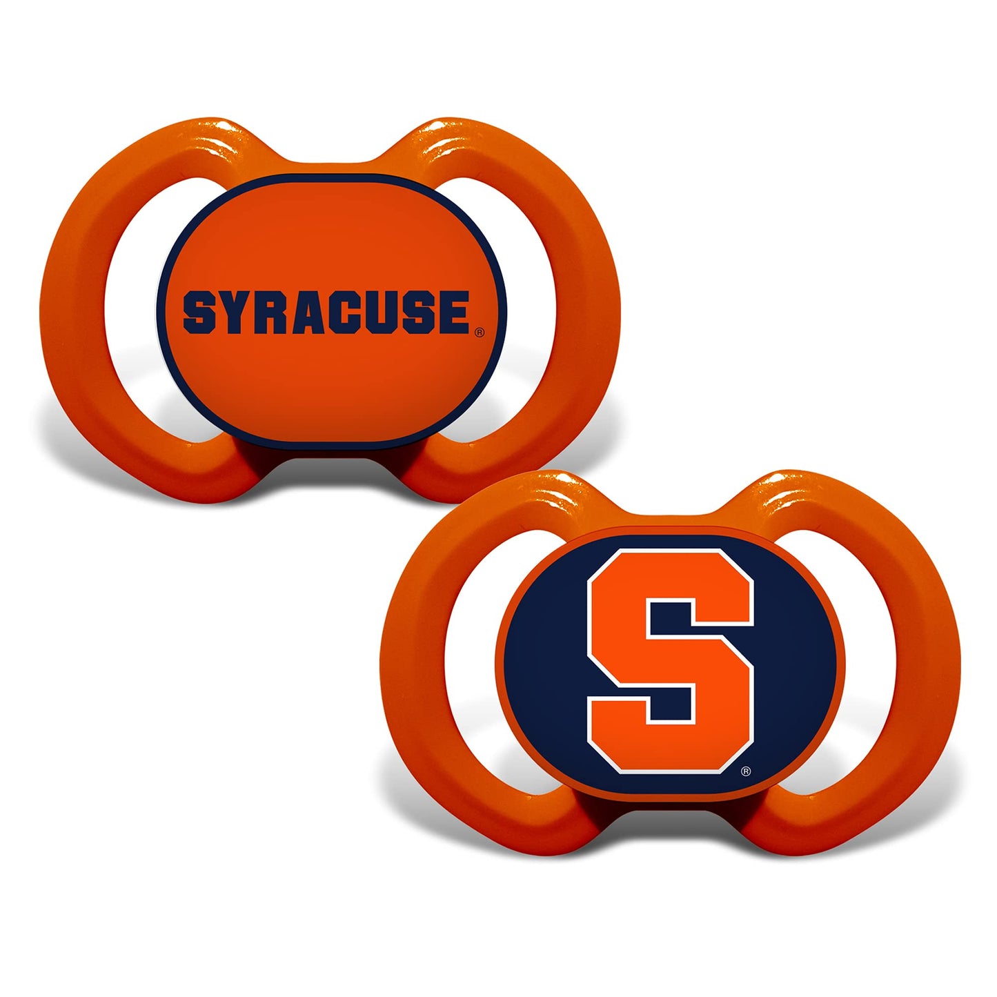 Baby Fanatic Baby Pacifier 2-Pack - NCAA Syracuse Orange, Officially Licensed, BPA Free