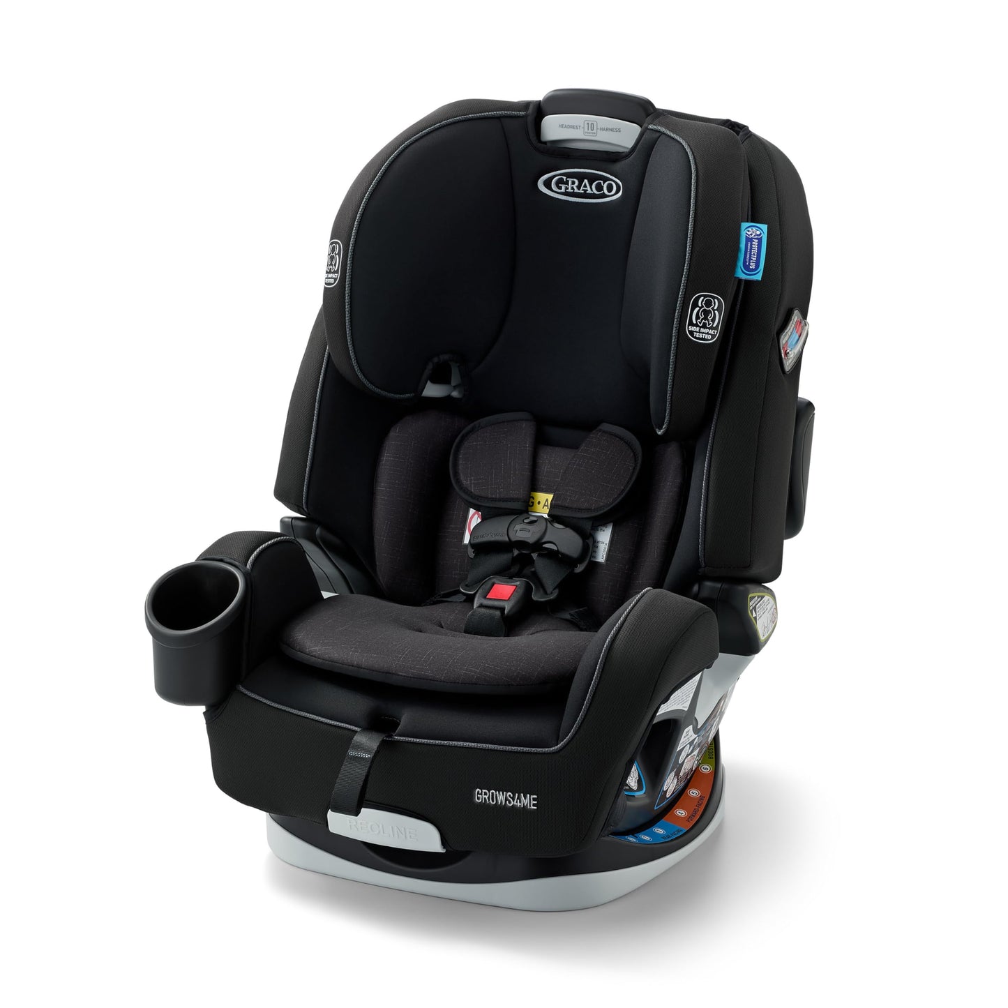 Graco Grows4Me 4-in-1 Convertible Car Seat, 10 Years of Use - Infant Car Seat to Toddler, 4 Stages of Use - Rear Facing, Forward