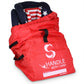 Slynnar Car Seat Travel Bag For Airplane - Gate Check Bag Fits Convertible Car Seats, Infant Carriers & Booster Seats, Red Upgra
