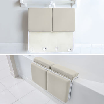 Bath Kneeler With Elbow Rest Pad Set, 1.75 Inch Thick Kneeling Pad And Elbow Support For Knee Arm Support, Large Bathtub Kneelin