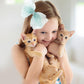 5.5-Inch Organza Double Hair Bows Alligator Clips Hair Accessories For Girls Toddler Kids Children Teens -Green
