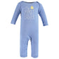 Hudson Baby Unisex Baby Cotton Coveralls, Easter Truck, 6-9 Months