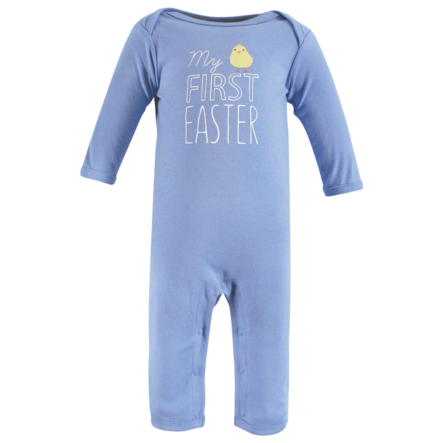 Hudson Baby Unisex Baby Cotton Coveralls, Easter Truck, 6-9 Months