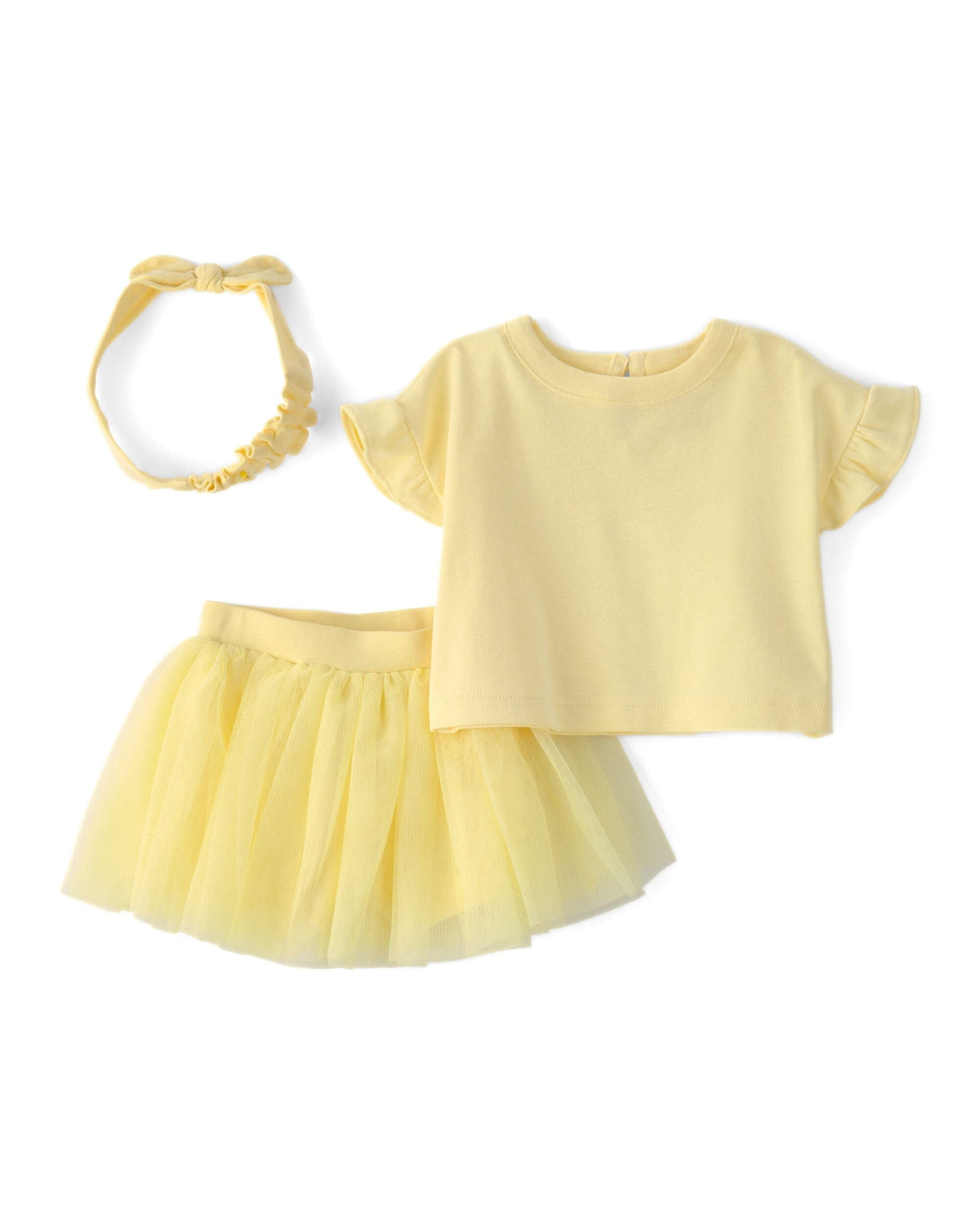 CarterS Baby Girl 3Piece Clothing Set | Top, Shorts And Headband Outfit | Round Neck With EasyWear Design | Soft Breathable F