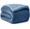 VAS COLLECTIONS Ultra Soft Baby Blanket | Flannel + Sherpa | 2Layer AllSeason AC Sheet for Newborns (024 M)  Aqua