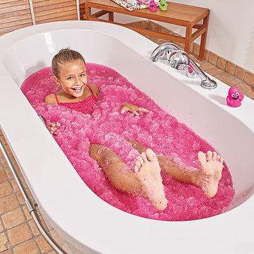 Zimpli Kids Glitter Gelli Baff Pink, 1 Bath or 6 Play Uses from,Colourful goo, Perfect Birthday Present for Boys & Girls, Certif