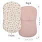 Muslin Baby Lounger Cover 2 Pack, Soft Breathable Newborn Lounger Pillow Cover For Boys Girls Infant