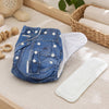 Lukzer Reusable Baby Cloth Diaper With 1 Wet Insert Pad For Babies 3 Months To 3 Years | Extra Soft Washable Adjustable Nappy Wi