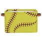 AUUXVA Yellow Baseball Softball Storage Basket, Sports Theme Large Storage Bins Box with Handles, Easter Gift Baskets Ideal for 