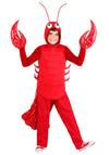 Fun Costumes Kid's Red Lobster Halloween Costume, Underwater Sea Creature Outfit for Boys and Girl's - Large