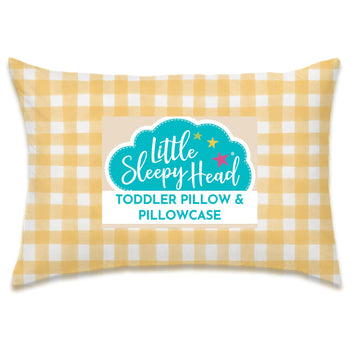Toddler Pillow With Pillowcase 13X18 - Kids Pillow For Sleeping - Toddler Pillow - Better Neck Support Ergonomic Pillow And Todd