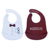 Little Treasure Unisex Baby Silicone Bibs, Genius, One Size