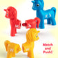 Coogam Unicorn Uppercase & Lowercase Letters Matching Game,13pcs Double-Sided ABC Letter Toys with 26 Alphabet Recognition Match