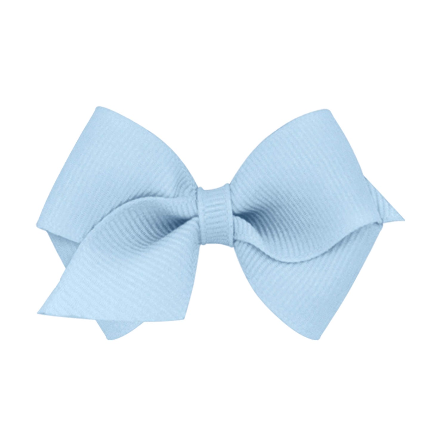Wee Ones Girls' Classic Grosgrain Hair Bows On A Weestay No-Slip Hair Clip, Handmade, Wee Sized Bow, Millennium Blue