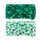Lemonspace Handmade St.Patrick'S Day Baby Headbands Toddler Green Bow Shamrock Print Hairbands Baby Girl Bows Infant Hair Access