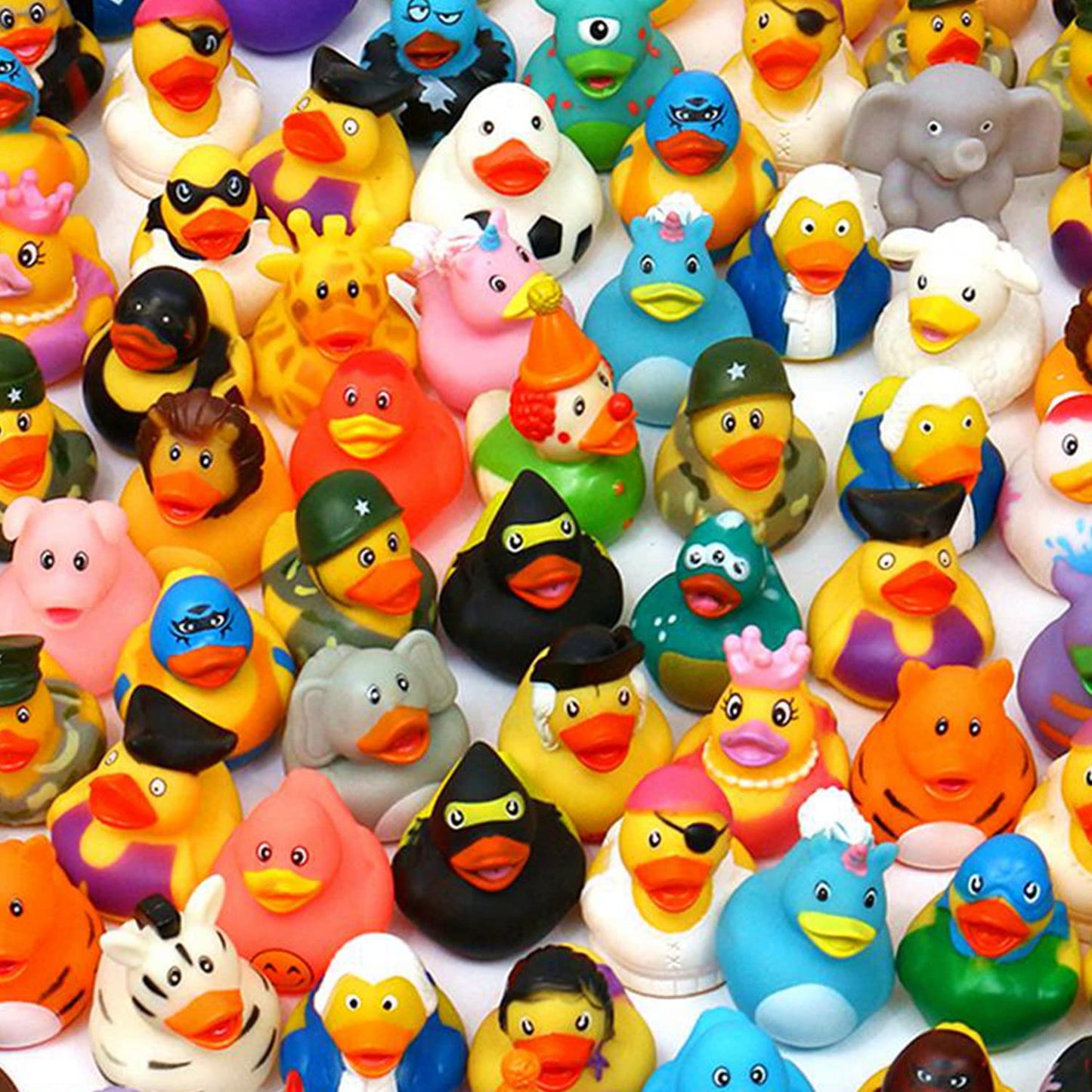 XY-WQ Rubber Duck 50 Pack for Jeeps Bath Toy Assortment - 2.3 Inch Bulk Floater Duck for Kids - Baby Showers Accessories - Party
