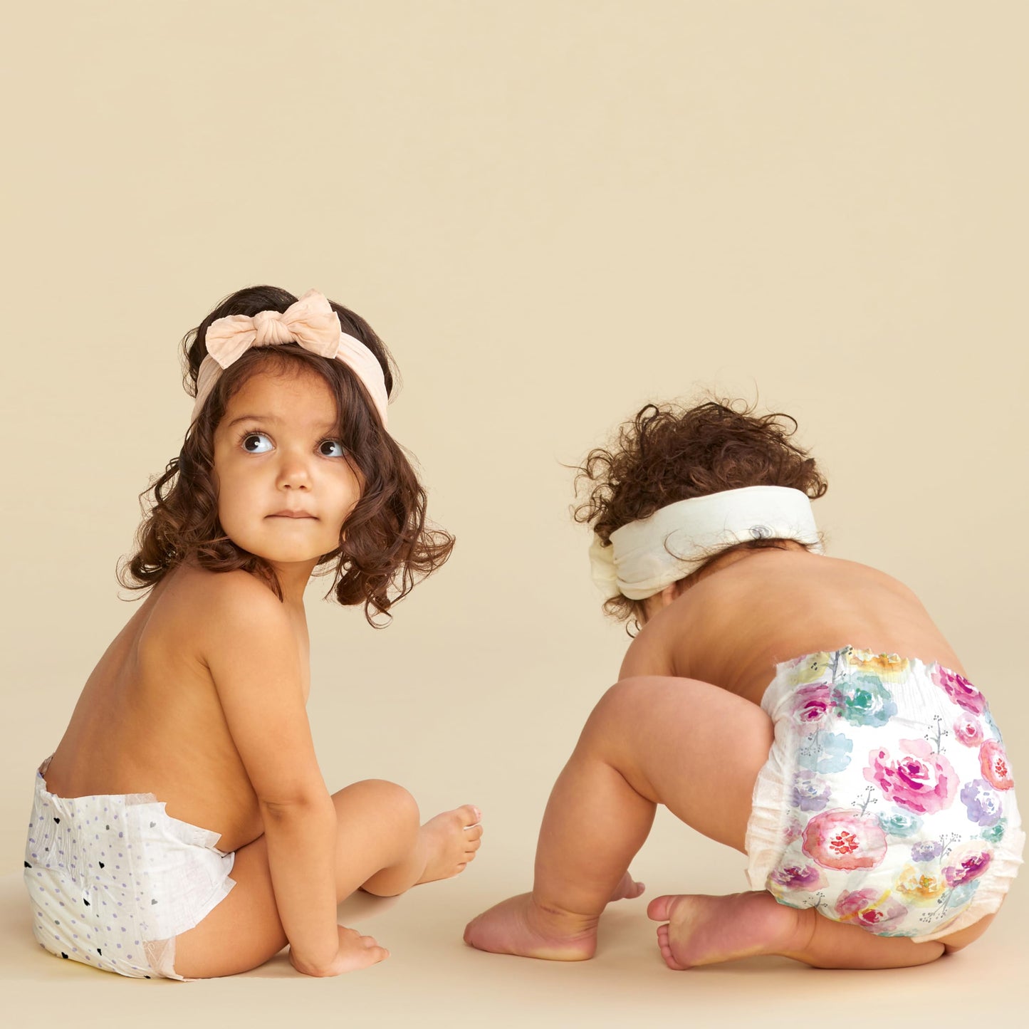 The Honest Company Clean Conscious Diapers | Plant-Based, Sustainable | Young At Heart + Rose Blossom | Club Box, Size 2 (12-18