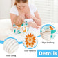 Povkufii Baby Nursing Arm Breastfeeding Pillow Adjustable Nursing Pillow Soft Nursing Arm Pillow Baby Feeding Pillow(White Anima
