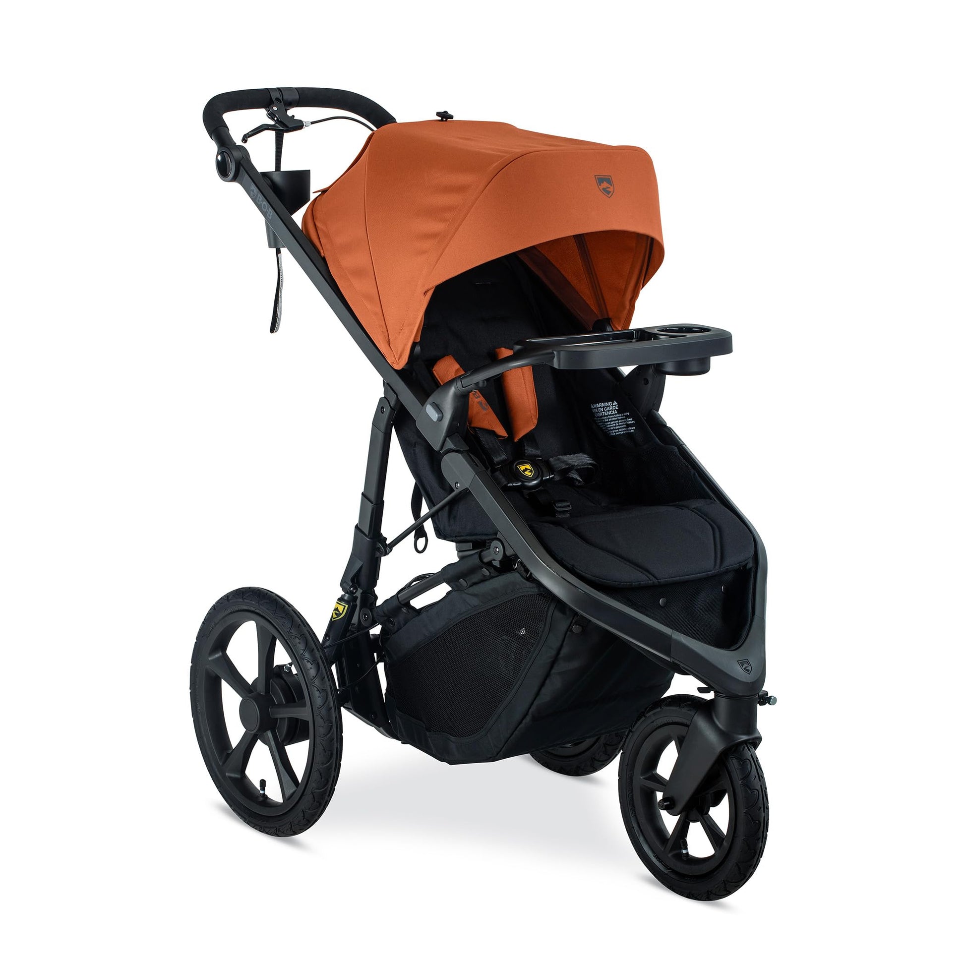 BOB Gear Wayfinder Jogging Stroller with Snack Tray, Independent Dual Suspension, Air-Filled Tires, and 75-Pound Weight Capacity