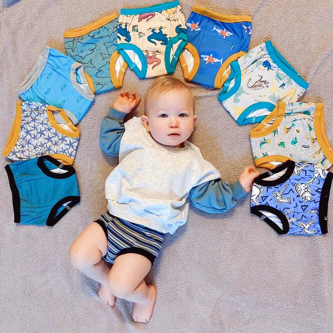 Big Elephant Baby Boys' 10 Pack Toddler Potty Training Pants 100% Cotton Underpants, 9-10Y