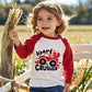 Toddler Boy Valentines Day Shirt Boys Girls Monster Truck Long Sleeve Raglan Kids Shirts For Valentines Red Tops 3T
