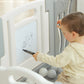 Baby Playpen Kids Activity Centre Safety Play Yard Home Indoor Outdoor New Pen (14 Panels Ocean White)