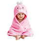 Oyo Baby BabyS Super Soft Fleece Wrapper Rabbit Blanket Cum Towel Robe With Hood, Baby Swaddle Wrap, Size 80 X 80 Cm, (Pink Rab