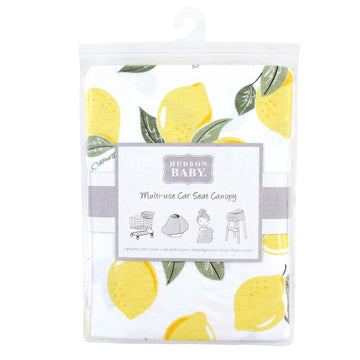 Hudson Baby Unisex Baby Multi-Use Car Seat Canopy, Lemons, One Size