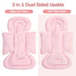 Infant Car Seat Insert Boy Girl, 3 In 1 Newborn Carseat Insert With Strap Pads,Car Seat Head Support For Baby Strollers, Swings,